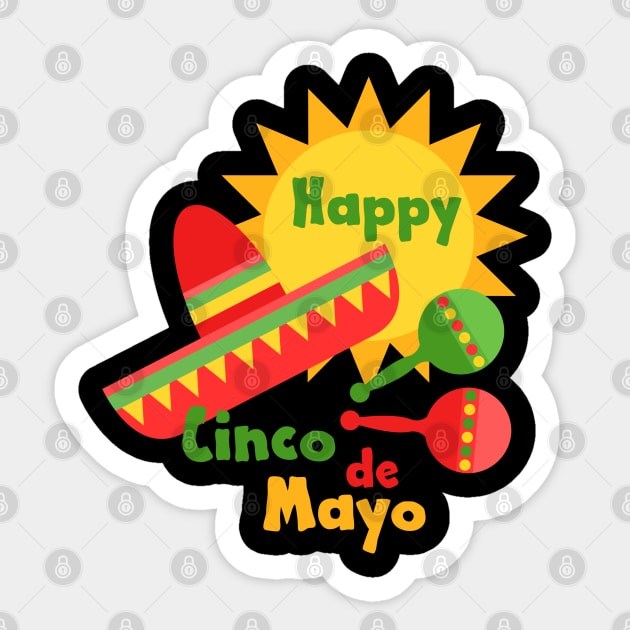 Happy Cinco de Mayo Sticker by PeppermintClover